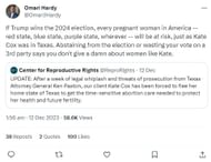 Screenshot from X (formerly Twitter)